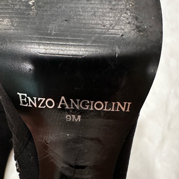 Enzo Angiolini Black Heeled Boots - Picture 4 of 9